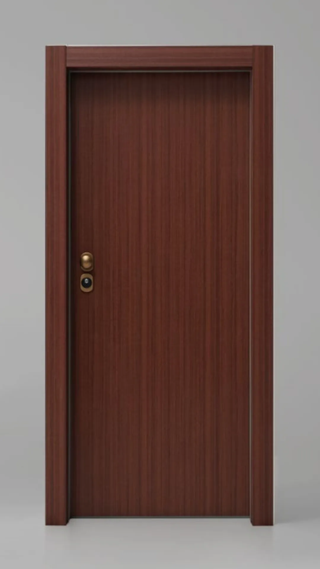 Puertas acorazadas 9 Puerta Acorazada Sapely Liso Madera Natural