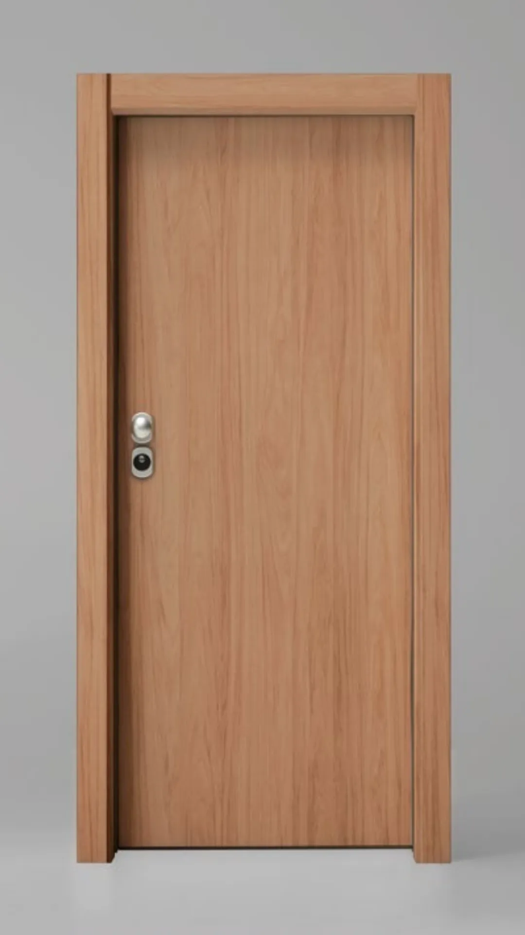 Puertas acorazadas 7 Puerta Acorazada Cerezo Liso Madera Natural